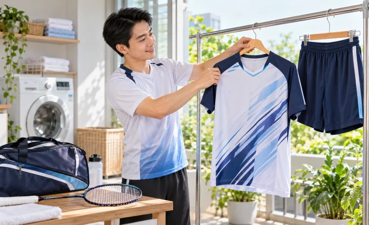 Bảo quản trang phục cầu lông để vải nhẹ và ít ám mùi