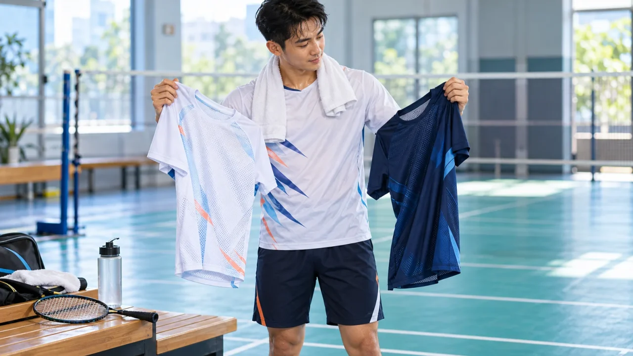 Chọn vải áo cầu lông thoáng mát cho lịch tập dày