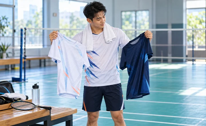 Chọn vải áo cầu lông thoáng mát cho lịch tập dày