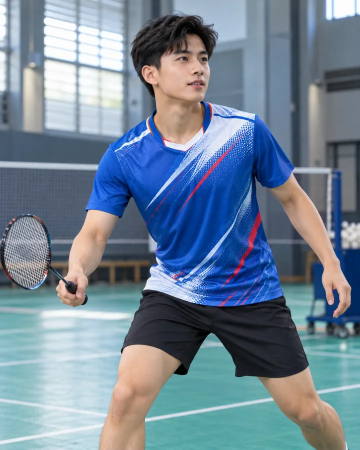 Áo Cầu Lông Pickleball Bóng Chuyền A4 Nam Màu Xanh Lý – Dáng thể thao
