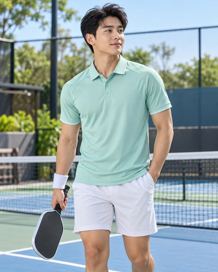 Áo Polo Thể Thao Golf , Pickleball Cao Cấp G2 Nam Màu Xanh Mint – Chống nắng nhẹ