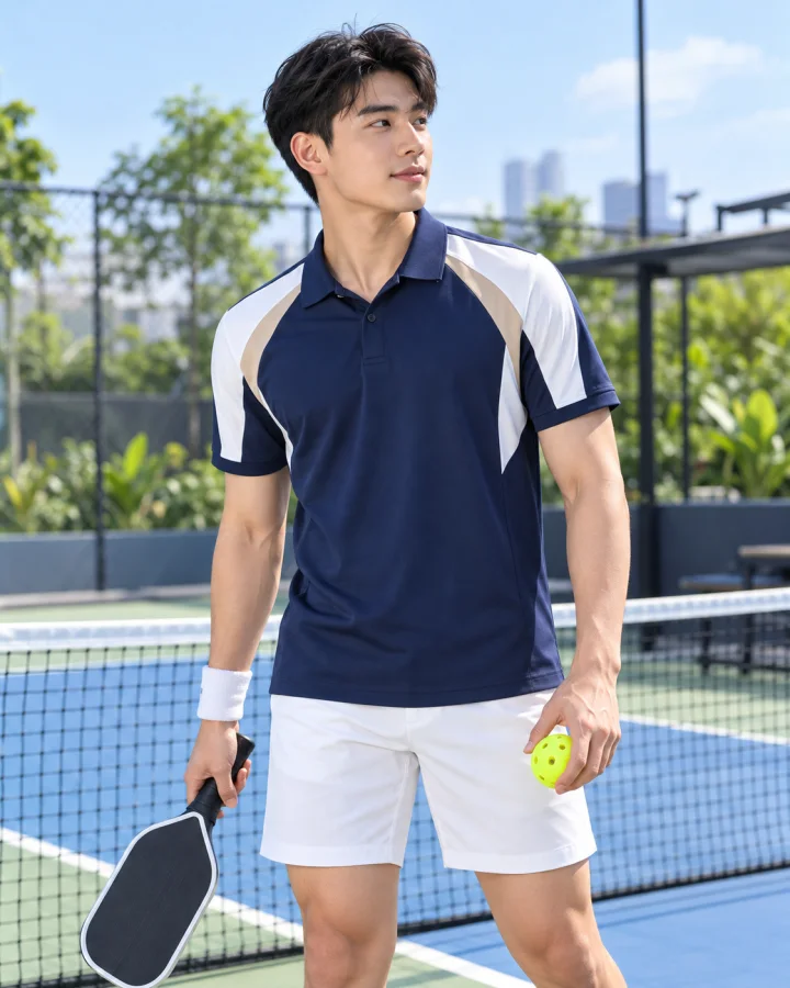 Áo Polo Thể Thao Golf , Pickleball Cao Cấp G2 Nam Màu Xanh Than – Vải co giãn