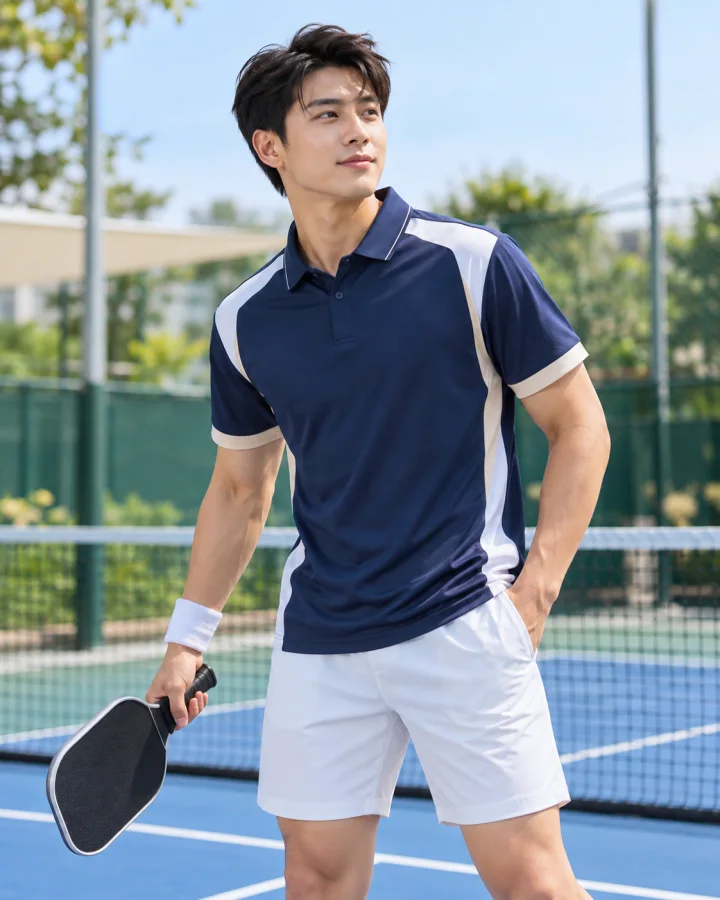 Áo Thể Thao Golf , Pickleball Cao Cấp G1 Nam Màu Xanh Than – Form nam