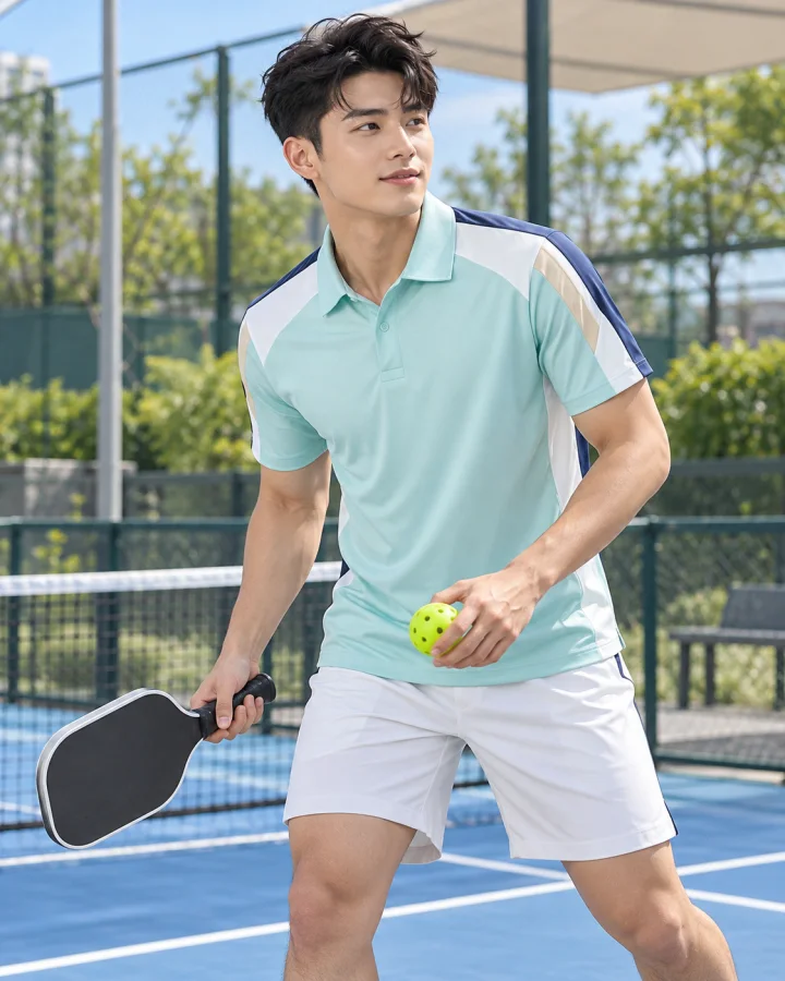 Áo Thể Thao Golf , Pickleball Cao Cấp G1 Nam Màu Xanh Mint – Chống nắng nhẹ