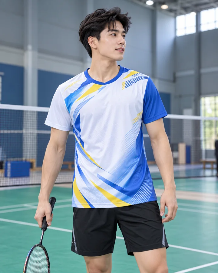 Áo Cầu Lông Pickleball Bóng Chuyền A4 Nam Màu Xanh Lý – Form nam Mẫu 179