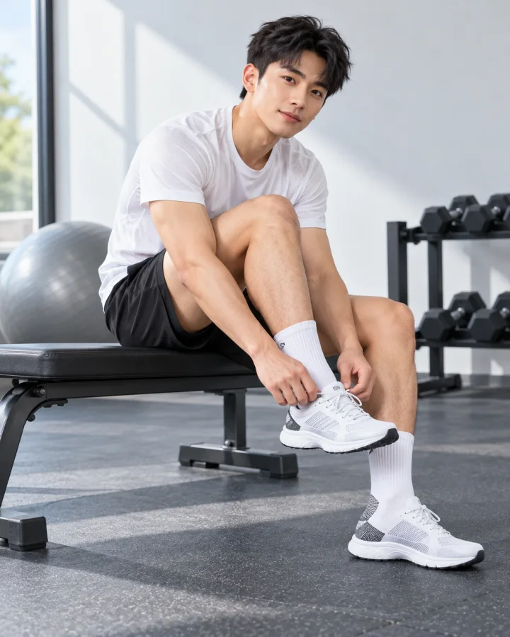 TẤT THỂ THAO CAO CẤP – BẢO VỆ CHÂN, TỐI ƯU HIỆU SUẤT – Cổ cao Mẫu 232