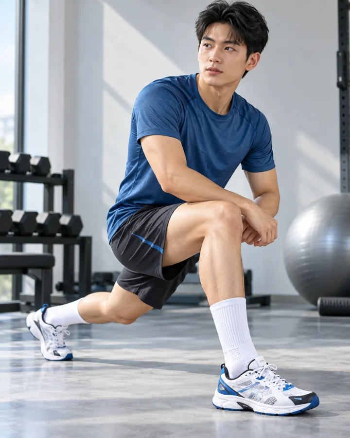 Tất Thể Thao Cổ Dài Trắng – Chống Trơn, Khử Mùi, Bền Bỉ Sau 500 Lần Giặt – Sợi co giãn