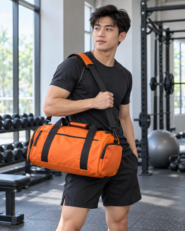 Túi thể thao T02 màu Cam – Chống nước nhẹ