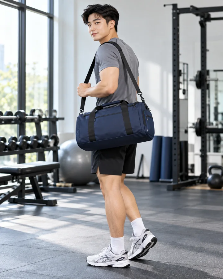 Túi thể thao T02 màu Xanh Than – Dáng gọn