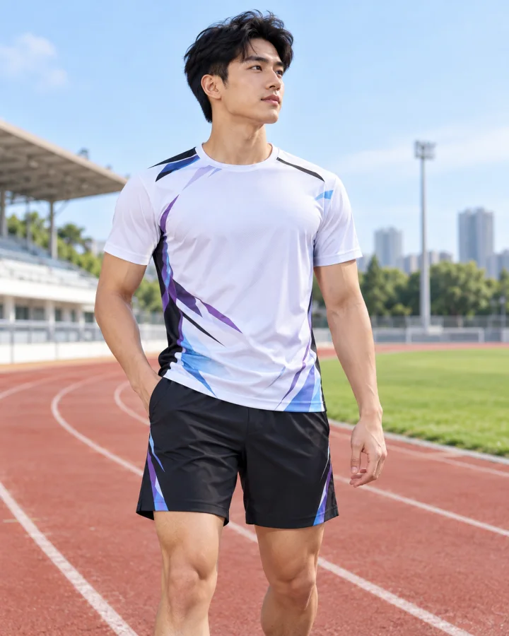 Áo thể thao ATT2 màu Trắng – Form nam