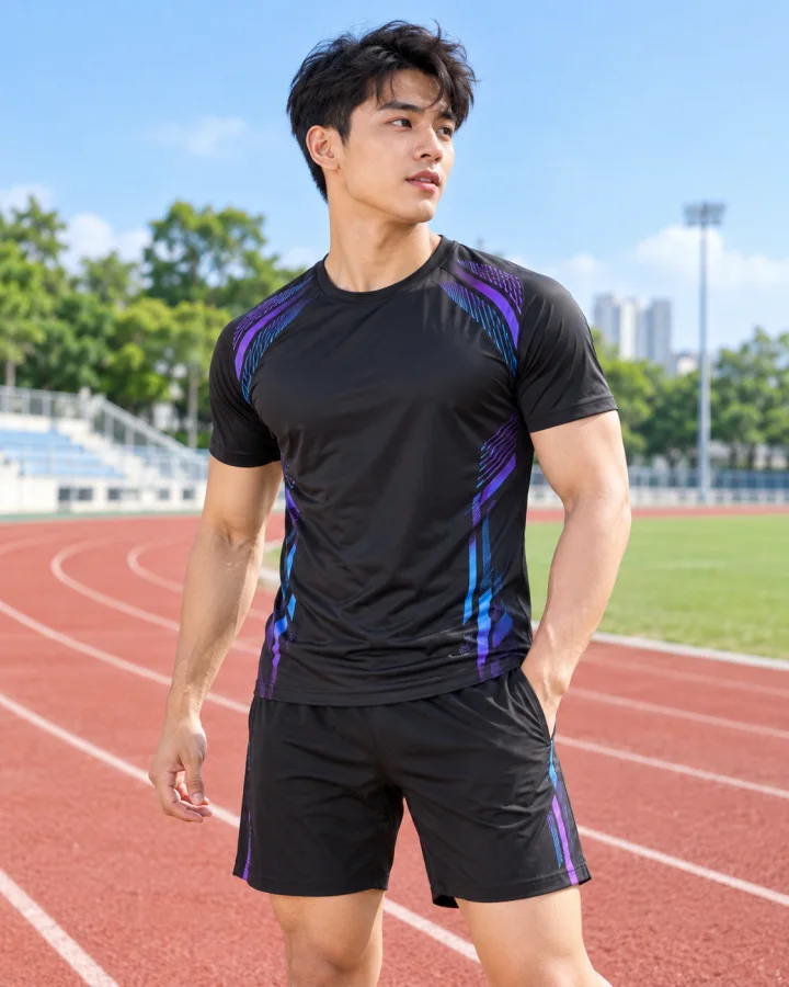 Áo thể thao ATT2 màu Đen – Form nam