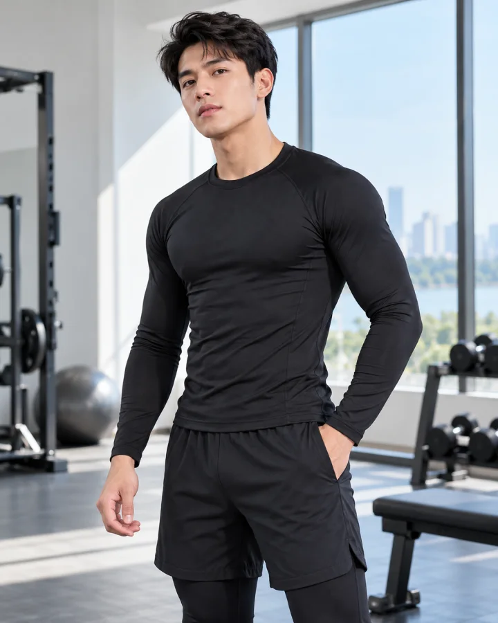 Áo Body Cao Cấp WARMCORE-1 Giữ Nhiệt, Co Giãn 4 Chiều, Chống Nhăn Màu Đen – Form nam