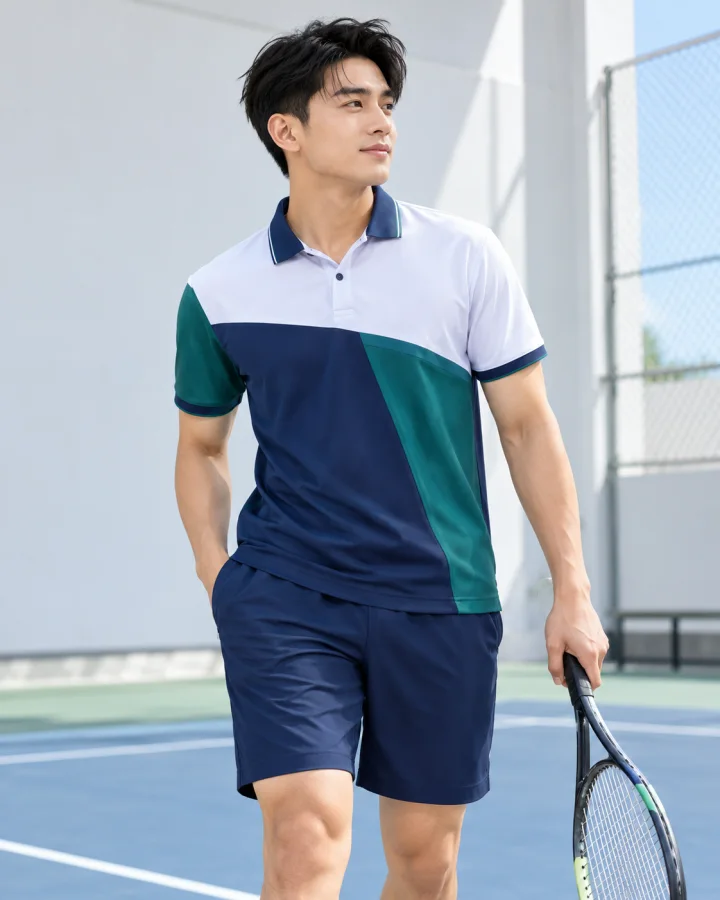 Áo thể thao Polo Nam Lux 3 màu Xanh Lý – Màu xanh navy